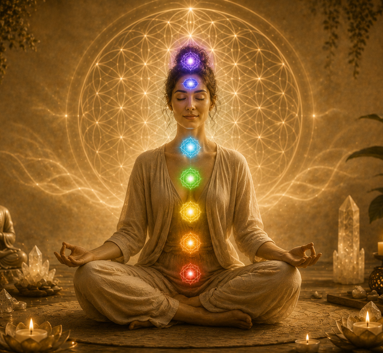 Manos sosteniendo luz